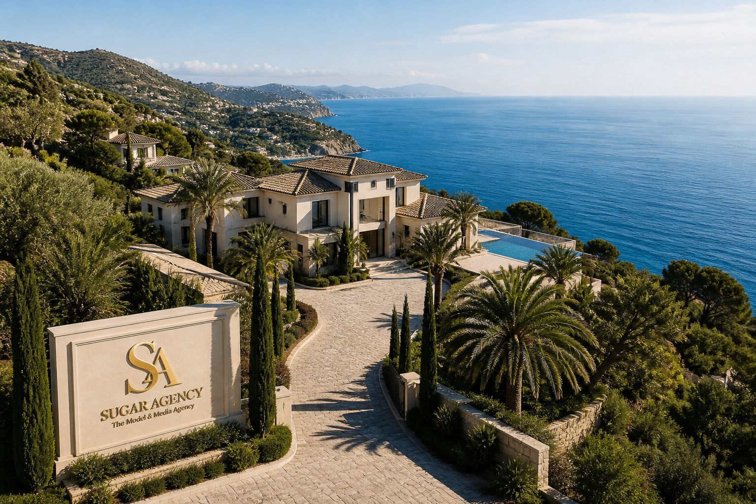Sugar Agency Private Model Villa overlooking the Mediterranean near Barcelona