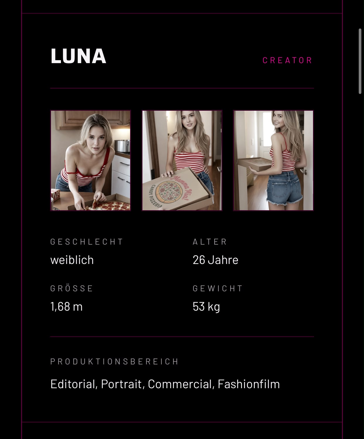 Luna — Creator at Sugar Agency